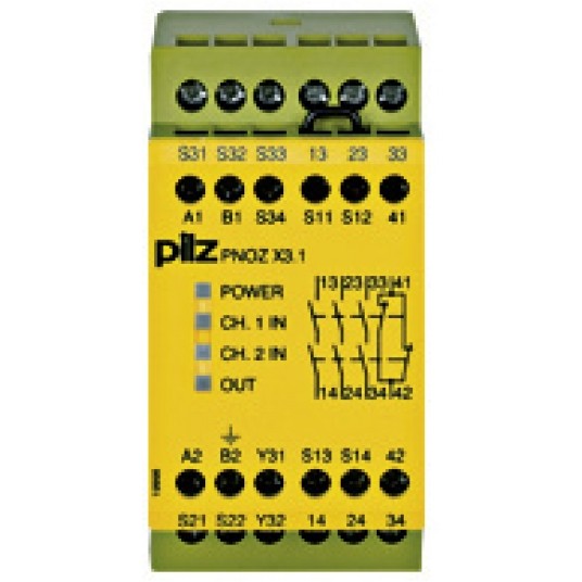 PNOZ X3.1 230VAC 24VDC 3n/o 1n/c 1so PRZEKAŹNIK -zdjęcie numer 1