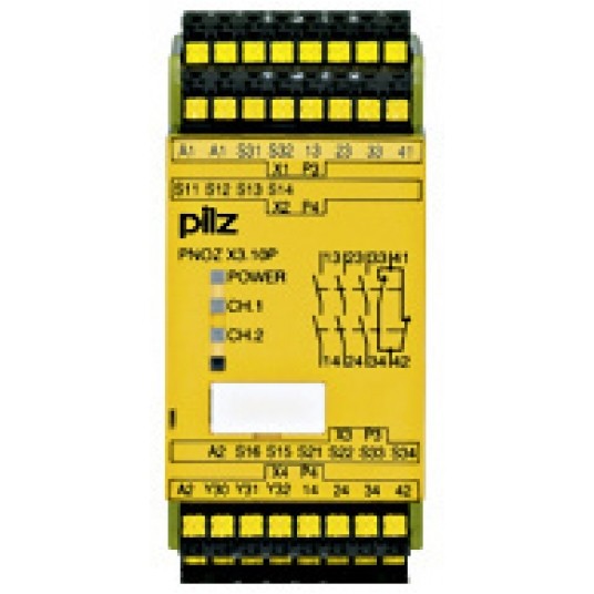 PNOZ X3.10P C 24VACDC 3n/o 1n/c 1so PRZEKAŹNIK -zdjęcie numer 1