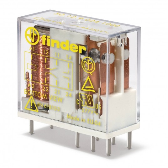 PRZEKAŹNIK 2 P; 8A; 12V DC Przekaźnik miniaturowy -zdjęcie numer 1