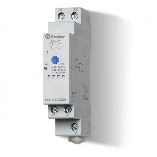 PRZEKAŹNIK CZASOWY JEDNOFUNKCYJNY BI, STEROWANIE 24...240VAC/DC, -zdjęcie numer 1