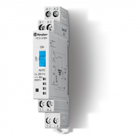 PRZEKAŹNIK MODUŁOWY/SERWISOWY AUTO-ZAŁĄCZ-WYŁĄCZ 1P 10A 24V -zdjęcie numer 1