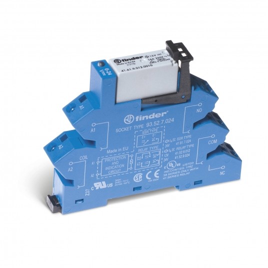 PRZEKAŹNIKOWY MODUŁ SPRZĘGAJĄCY 14MM, 1 P 16A 24VAC/DC, STYKI AGNI, -zdjęcie numer 1