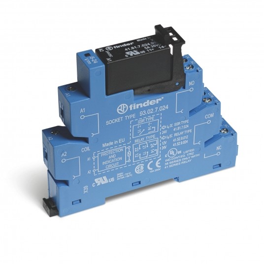 PRZEKAŹNIKOWY MODUŁ SPRZĘGAJĄCY 14MM, SSR WYJ. OC 3A 12...240VAC ZASIL. -zdjęcie numer 1