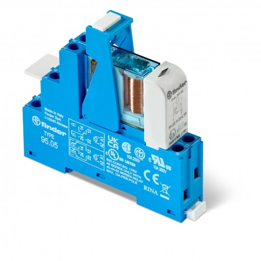 PRZEKAŹNIKOWY MODUŁ SPRZĘGAJĄCY 15,8MM, 2P 8A 125VDC, STYKI AGNI, -zdjęcie numer 1