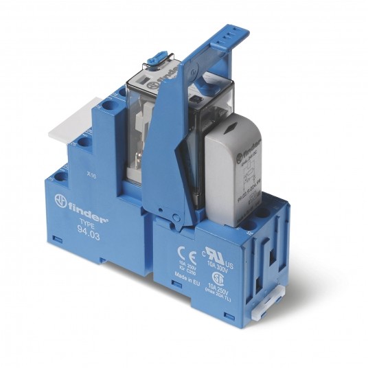 PRZEKAŹNIKOWY MODUŁ SPRZĘGAJĄCY 27MM, 3P 10A 24VDC, STYKI AGNI, -zdjęcie numer 1