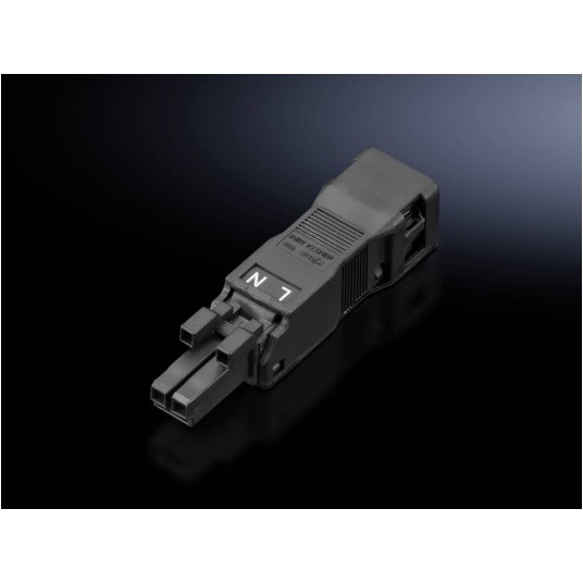 R.SZ Gniazda do zasilania i przewodów pośred. 2-bieg., 100-240V OP=5 szt. -zdjęcie numer 1