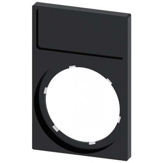 RAMKA DO ETYKIET, RAMKA Z KWADRATOWYM DOŁE CZARNA, DO ETYKIET 12,5MM X 27 -zdjęcie numer 1