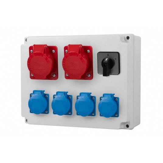 ROZDZIELNIA R-310 2x32A 5p, 4x230V, 0/1 -zdjęcie numer 1