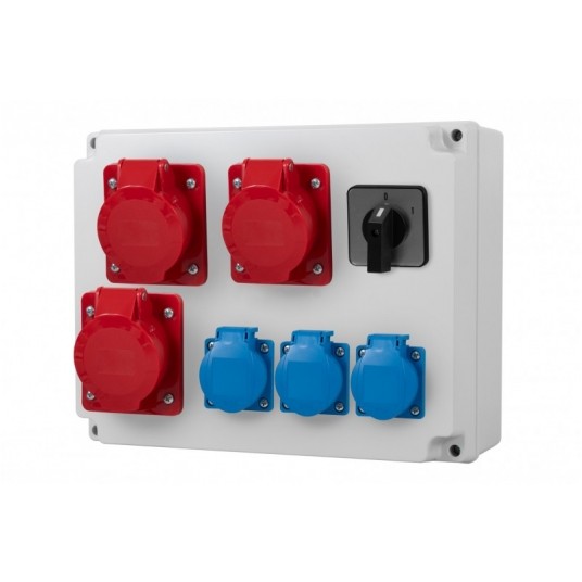 ROZDZIELNIA R-310 3x32A 5p, 3x230V, 0/1 -zdjęcie numer 1