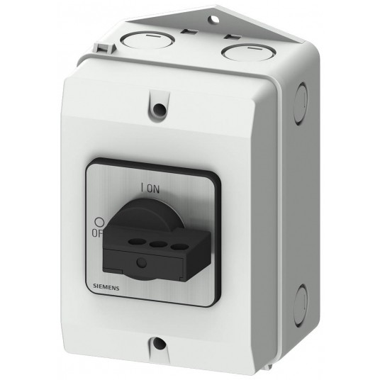 ROZŁĄCZNIK GŁÓWNY 3LD2, W OBUDOWIE EKRANOWANEJ, 3-BIEG. IU: 16A, ZNAMIONOWA ZDOLNOŚĆ ŁĄCZENIOWA -zdjęcie numer 1