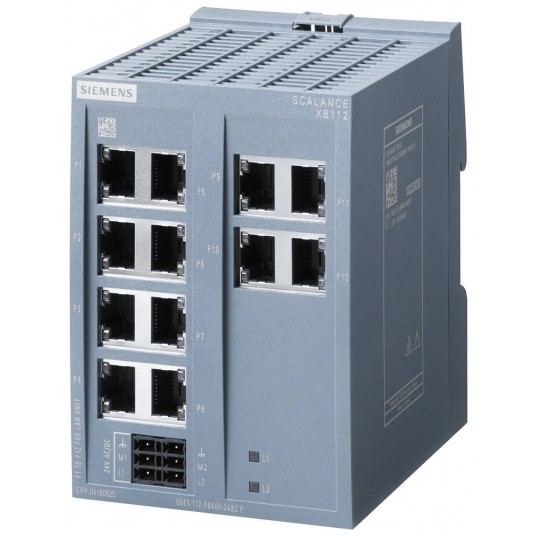 SCALANCE XB112 UNMANAGED IE SWITCH, 12X 10/100 MBIT/S RJ45 PORTS, FOR -zdjęcie numer 1