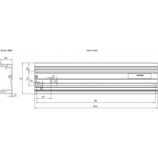 SIMATIC DP, GŁĘBOKA SZYNA MONTAŻOWA DLA ET 200M -zdjęcie numer 1