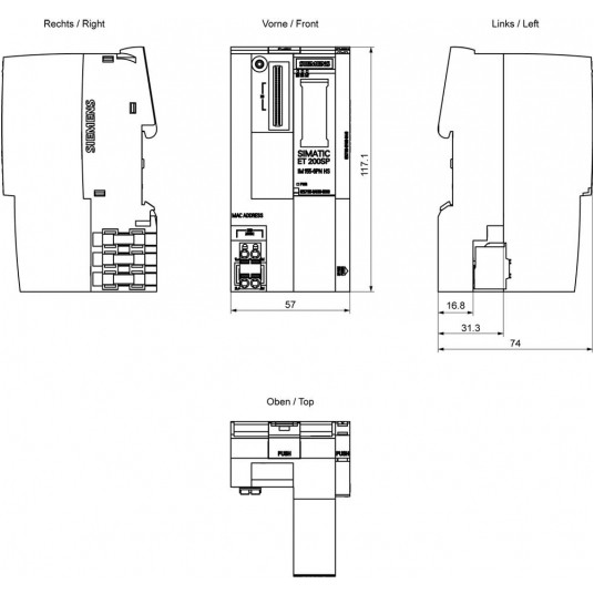 SIMATIC ET 200SP, MODUŁ INTERFEJSU IM155-6PN HS -zdjęcie numer 1