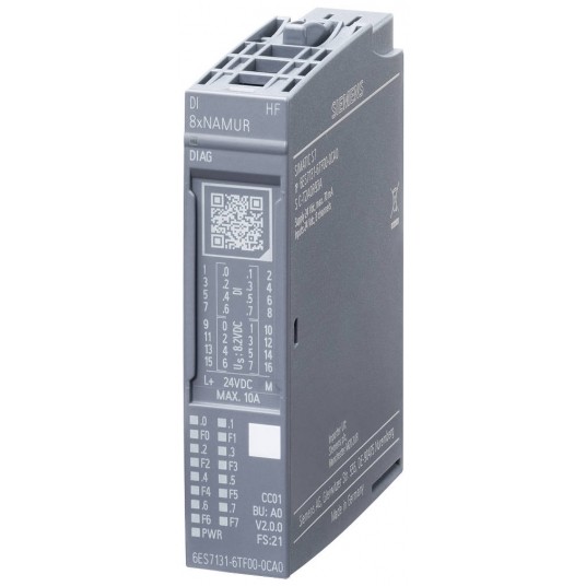 SIMATIC ET 200SP, MODUŁ WEJŚĆ BINARNYCH, 8 WEJŚĆ NAMUR HIGH FEATURE, -zdjęcie numer 1