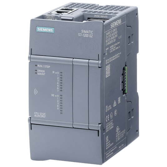 SIMATIC S7-1200 G2: compact CPU 1212C DC/DC/RLY power supply: DC 20.4-28.8 V DC onboard I/O: 8x DI 24 -zdjęcie numer 1