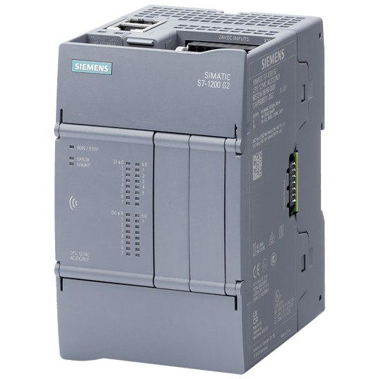 SIMATIC S7-1200 G2: compact CPU 1214C DC/DC/DC power supply: DC 20.4-28.8 V DC onboard I/O: 14x DI 24 -zdjęcie numer 1