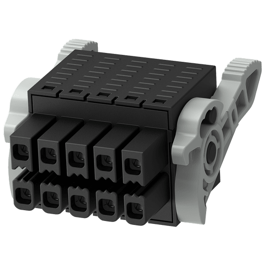 SIMATIC S7-1200 G2, spare part, I/O terminal block tin-coated, in push-in design, gray, for CPU 1212C -zdjęcie numer 1