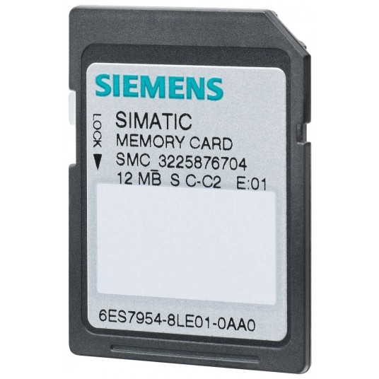 SIMATIC S7, MEMORY CARD FOR S7-1X 00 CPU/S SINAMICS, 3, 3 V FLASH, 4 MB -zdjęcie numer 1