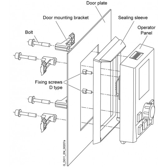 SINAMICS G120 DOOR MOUNTING KIT IP55/ UL T 12 FOR INTELLIGENT OPERATOR PA -zdjęcie numer 1