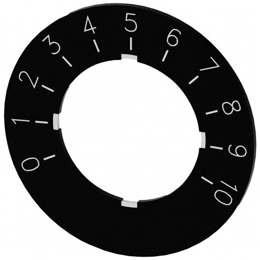 SIRIUS ACT, ETYKIETA DO POTENCJOMETRU 0-10 -zdjęcie numer 1