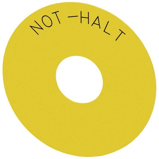 SIRIUS ACT ETYKIETA PRZYCISKU AWARYJNEGO ETYKIETA SAMOPRZYLEPNA ŻÓŁTA -zdjęcie numer 1