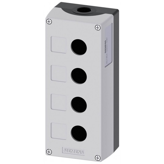 SIRIUS ACT, OBUDOWA STEROWNICZA,DO URZ.OKR 22MM,METAL,SZARA,4 PUNKTY STER -zdjęcie numer 1