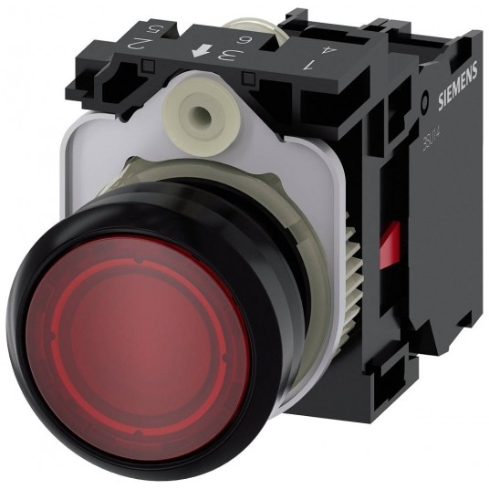 SIRIUS ACT, PRZYCISK PODŚWIETLANY CZERWONY -zdjęcie numer 1