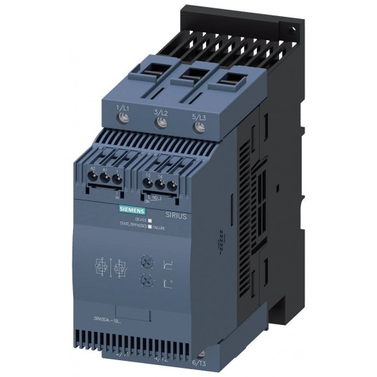 SIRIUS SOFTSTART, WLK. S3, 80A, 45KW/400V, 200-480V AC, 24V AC/DC, ZACISK -zdjęcie numer 1