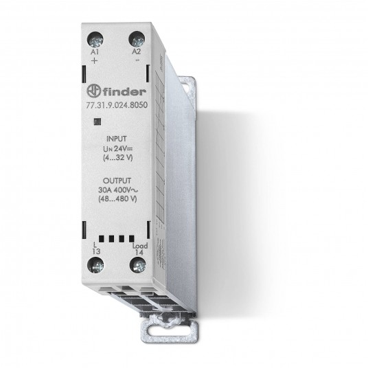 STYCZNIK SSR Z RADIATOREM NA SZYNĘ DIN 30A, ZAŁĄCZANIE -zdjęcie numer 1