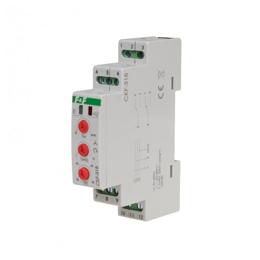 styk 1P, I=10A, próg regulowany CZUJNIK KOLEJNOSCI I ZANIKU FA -zdjęcie numer 1