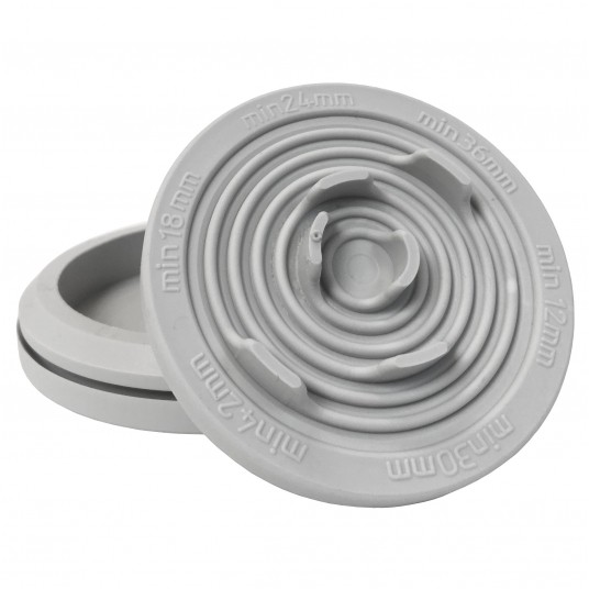 T-RGDM50 PRZEPUST POJEDYŃCZY IP54 SZARY UL94V-0 -zdjęcie numer 1