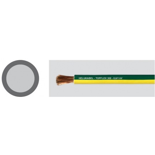 TOPFLEX 300 1G16 ŻÓŁTO-ZIELONY 0,6/1KV -zdjęcie numer 1