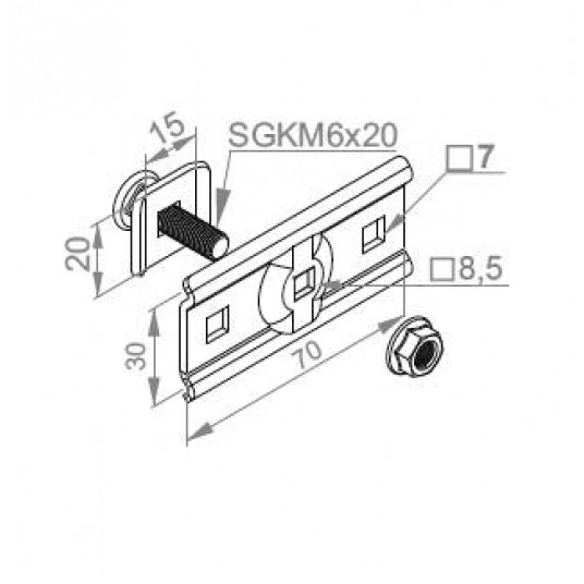 UCHWYT USSW UCHWYT ŚRUBOWY -zdjęcie numer 1