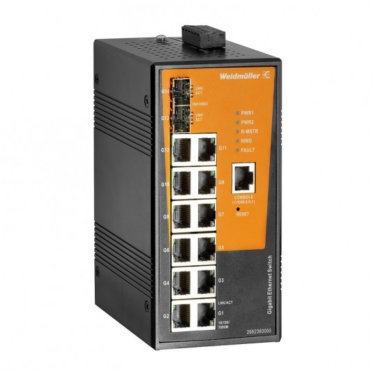 W.IE-SW-AL14M-12GT-2GESFP Switch sieciowy, zarządzany, -zdjęcie numer 1