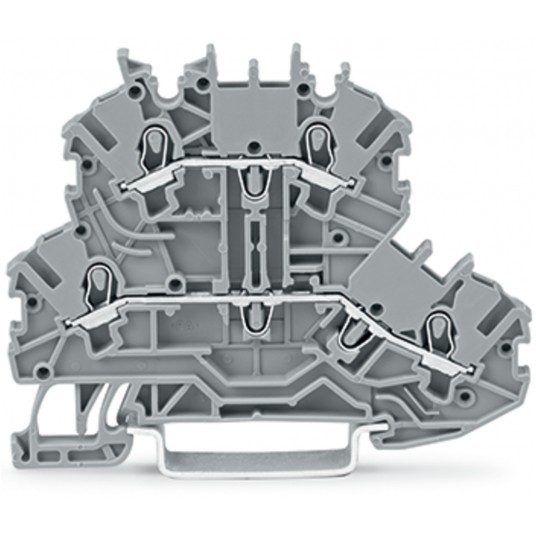 WA.Złączka szynowa 2-piętrowa L/L 1mm2 szara ZŁĄCZKA -zdjęcie numer 1