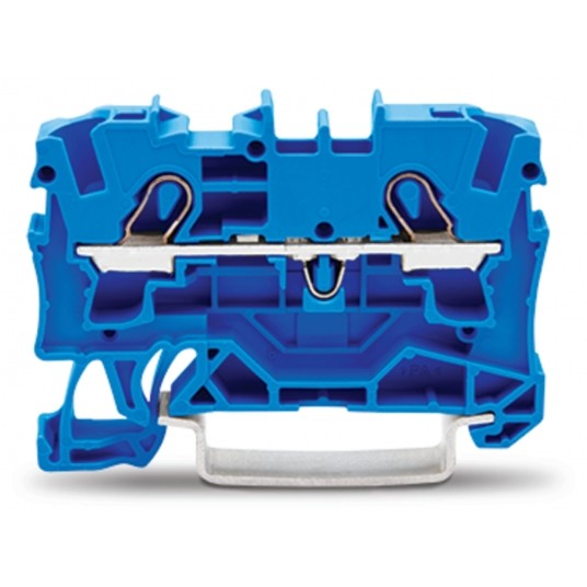 WA.Złączka szynowa 2.przewodowa 4mm2 niebiesk ZŁACZKA -zdjęcie numer 1