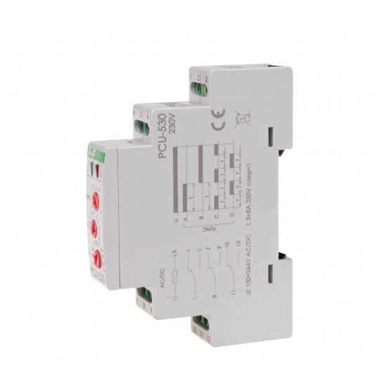 wielofunkcyjny, styki 3P, Un=100-264V, I=8 PRZEKAŹNIK CZASOWY -zdjęcie numer 1