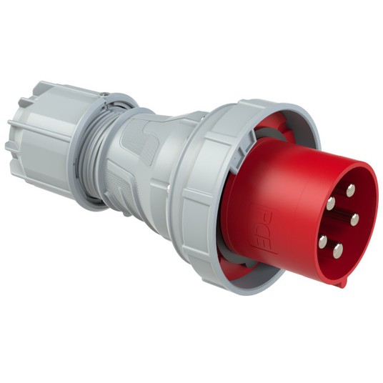 Wtyczka przenośna 125A 5P 400V czerwona IP67 POWER TWIST 045‑6 -zdjęcie numer 1