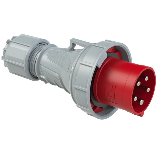 Wtyczka przenośna 63A 5P 400V czerwona IP67 POWER TWIST 035‑6 -zdjęcie numer 1