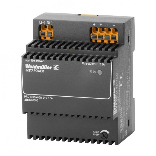 ZASILACZ PRO INSTA 60W 24V 2.5A -zdjęcie numer 1