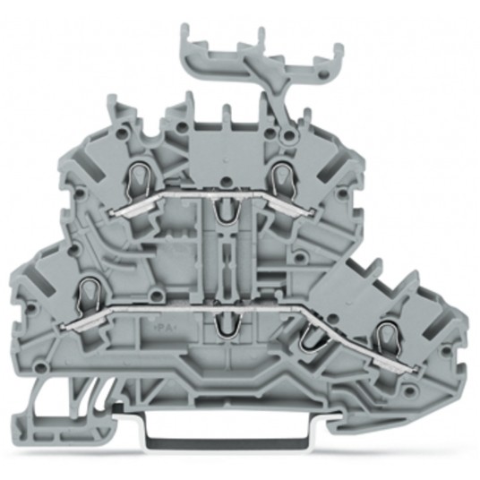 ZŁĄCZKA 2-PIĘTROWA 1,5mm2 SZARA -zdjęcie numer 1