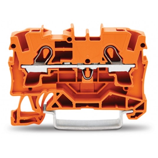 ZŁACZKA 2-PRZEWOD. 4mm POMARAŃCZOWA ZŁACZKA -zdjęcie numer 1