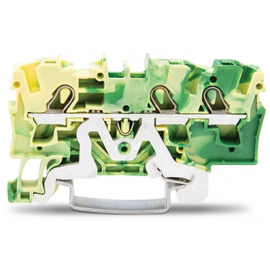 ZŁACZKA 3-PRZEWOD. 4mm ŻÓŁTO-ZIELONA ZŁACZKA -zdjęcie numer 1