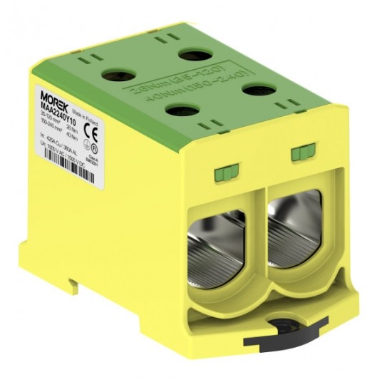 ZŁĄCZKA OTL240-2 2X35-240MM ŻÓŁTO-ZIEL. 1000V /1500V/ -zdjęcie numer 1