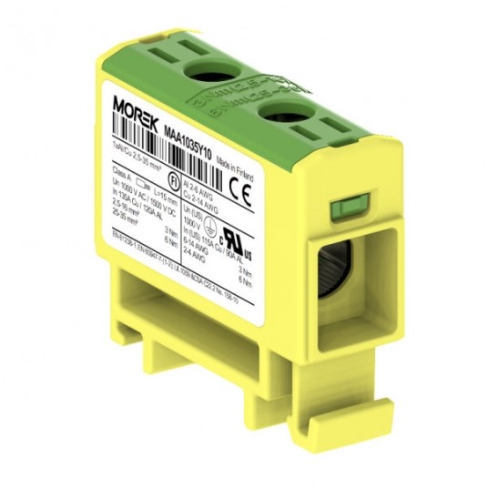 ZŁĄCZKA OTL35-1 1X2,5 35MM ŻÓŁTO-ZIEL 1500V -zdjęcie numer 1