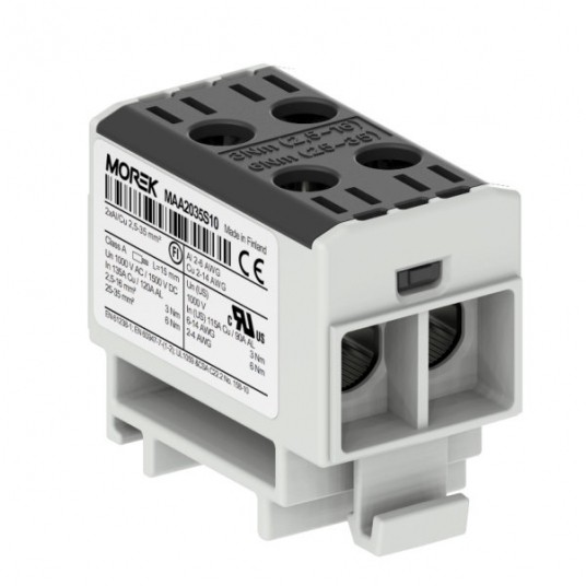 ZŁĄCZKA OTL35-2 2X2,5 35MM CZARNA 1000V -zdjęcie numer 1