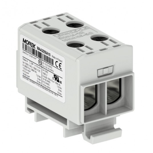 ZŁĄCZKA OTL50-2 2X1,5 50MM SZARA 1500V -zdjęcie numer 1