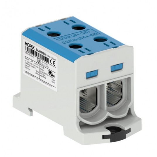 ZŁĄCZKA OTL95-2 2X6-95MM NIEBIESKA 1500V -zdjęcie numer 1