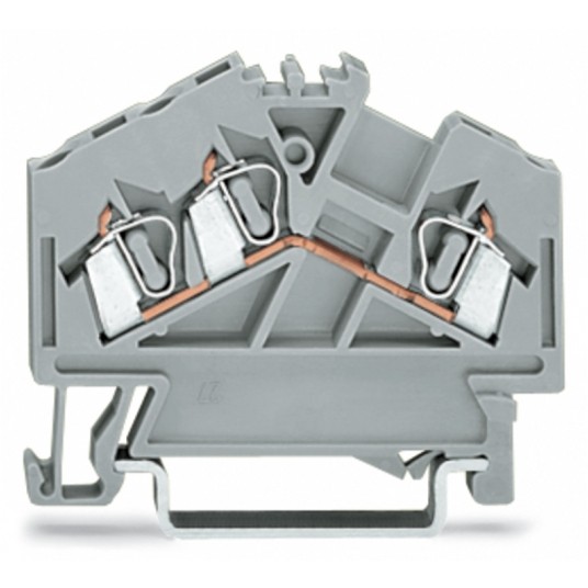 ZŁACZKA PRZELOTOWA 3 PRZEW. 2,5MM SZARA -zdjęcie numer 1