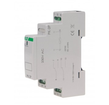 230VAC, styk 2P, I=2x8A, 1 moduł ELEMENT UKŁADÓW STEROWANIA